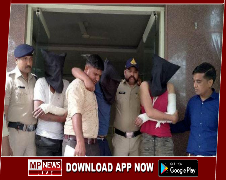 बड़नगर में तीन बदमाशों ने दरोगा से छीनी सर्विस रिवाल्वर, पुलिस ने किया गिरफ्तार
