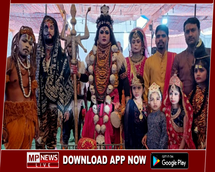 प्रोफेसर कॉलोनी में शिवमहापुराण का आयोजन, निकाली गई भव्य रूप में शिवजी की बारात