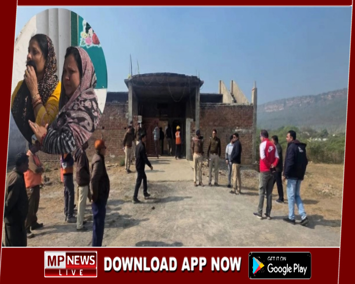 भाजपा नेता नीलेश रजक की हत्या के मुख्य आरोपी के मकान पर चला बुल्डोजर, बड़ी संख्या में पुलिस बल तैनात